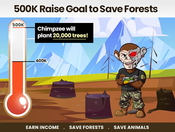 Chimpzee meme coin zet zich in voor klimaat