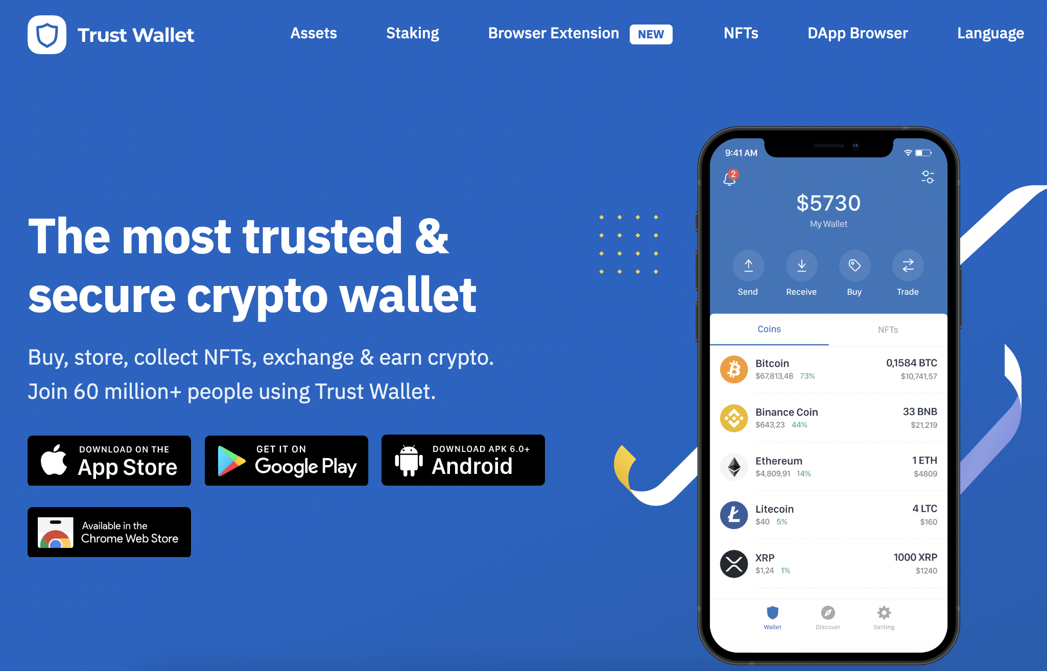 Trust Wallet mobile app