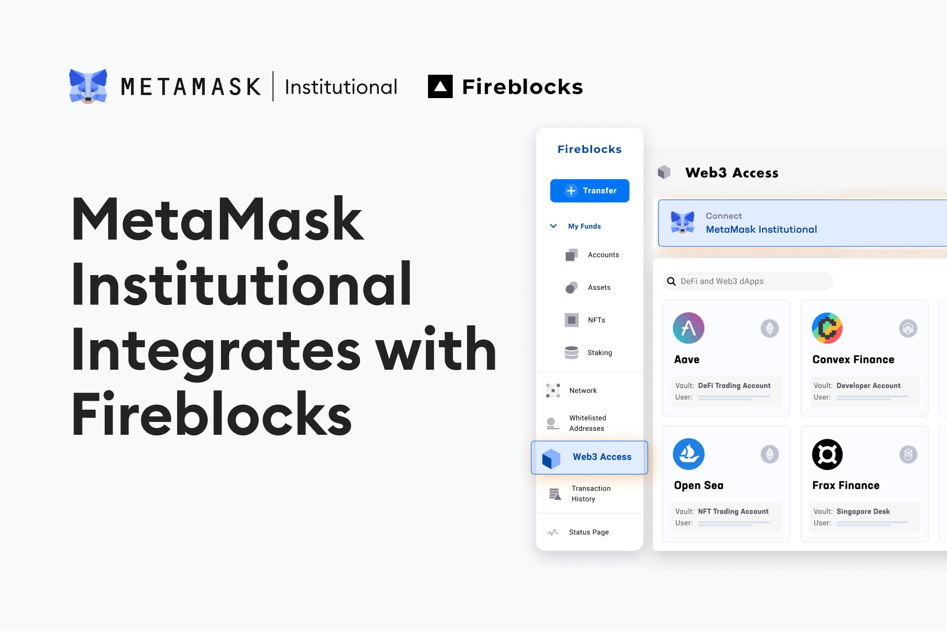 MetaMask et Fireblocks : Une collaboration au service des investisseurs institutionnels