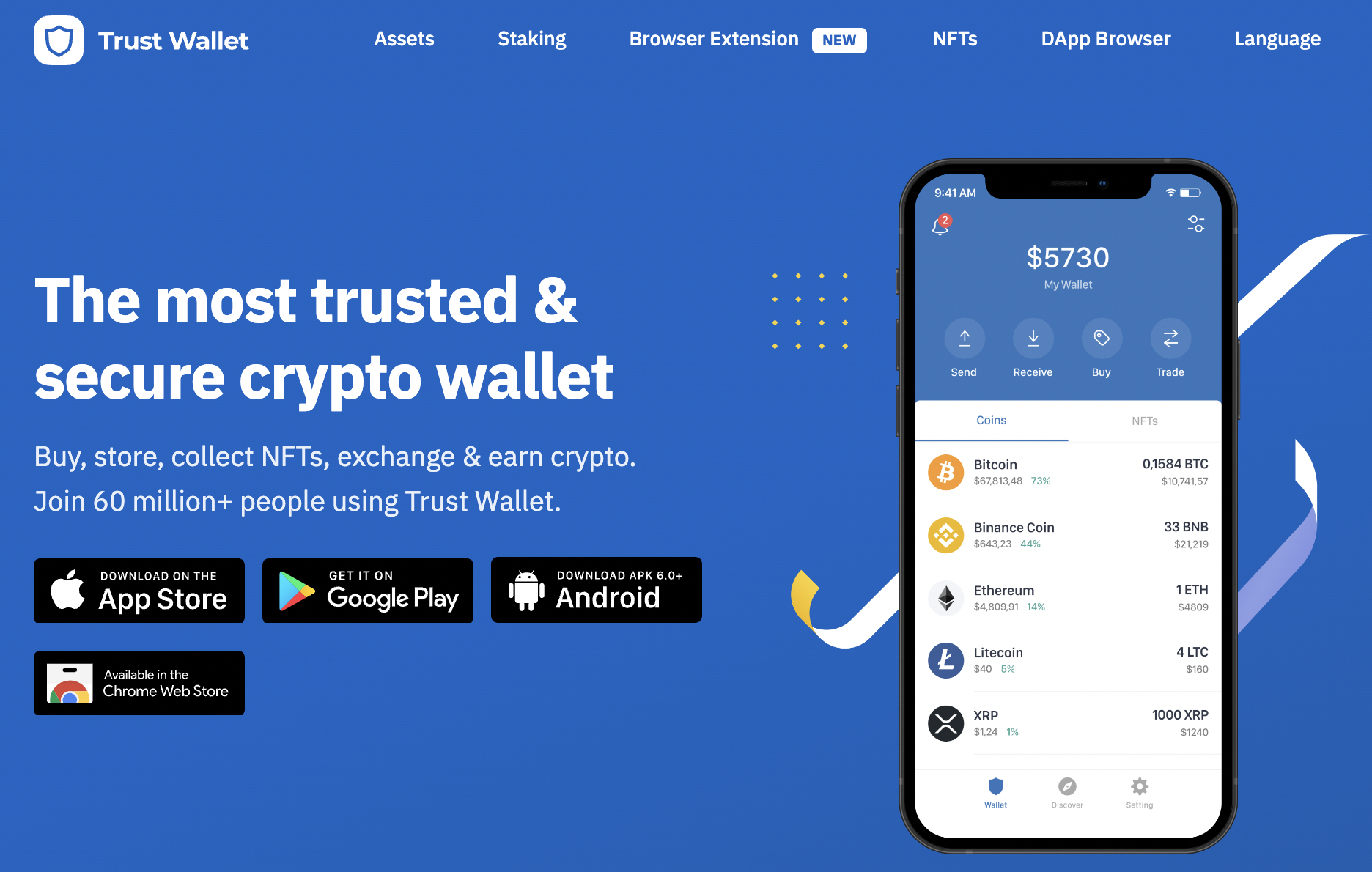 Trust Wallet Homepage