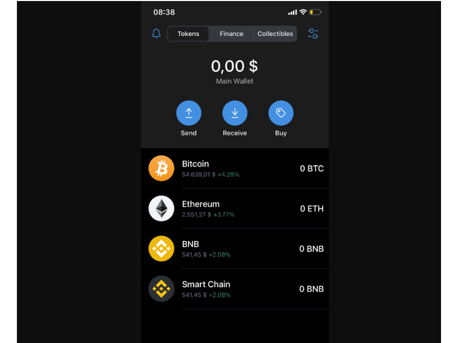 Trust Wallet mobile app