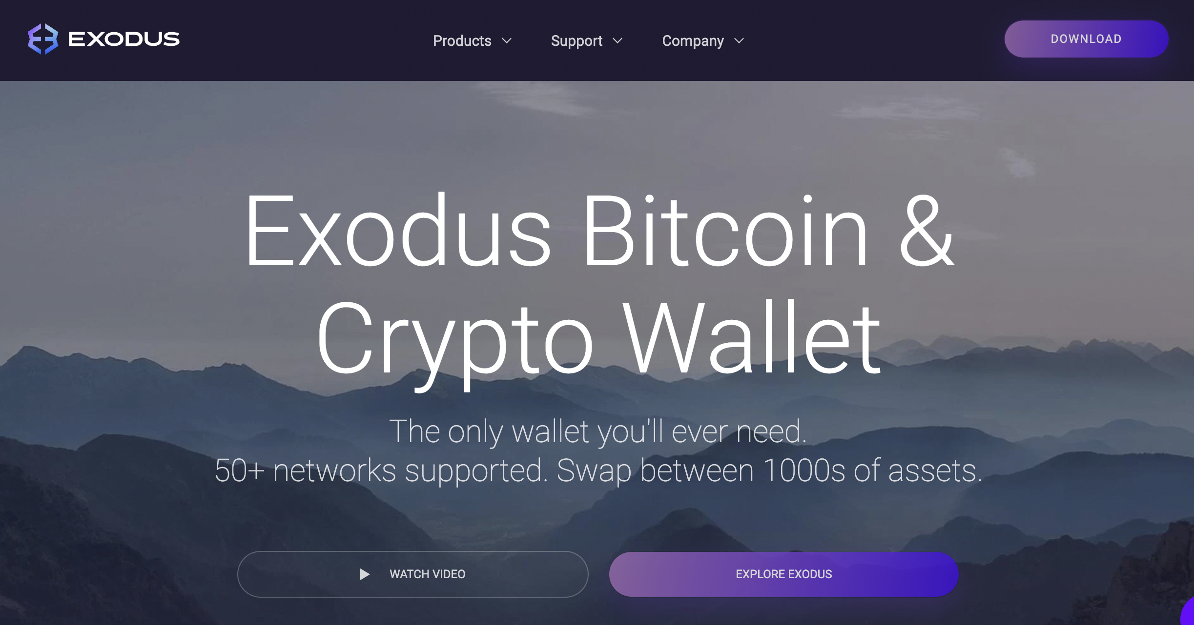 Exodus crypto wallet