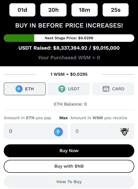 WSM Token Presale