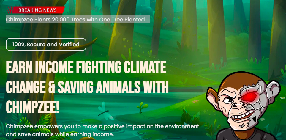 Chimpzee gir investorer mulighet til å tjene penger og redder truede dyrearter