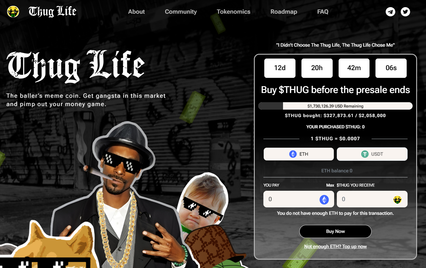 Thug Life Token Presale Surges to 300K as Investors Rush in Ahead