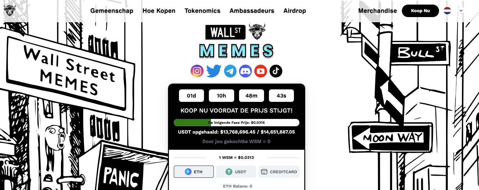 Wall Street Memes presale als alternatief voor Dogecoin