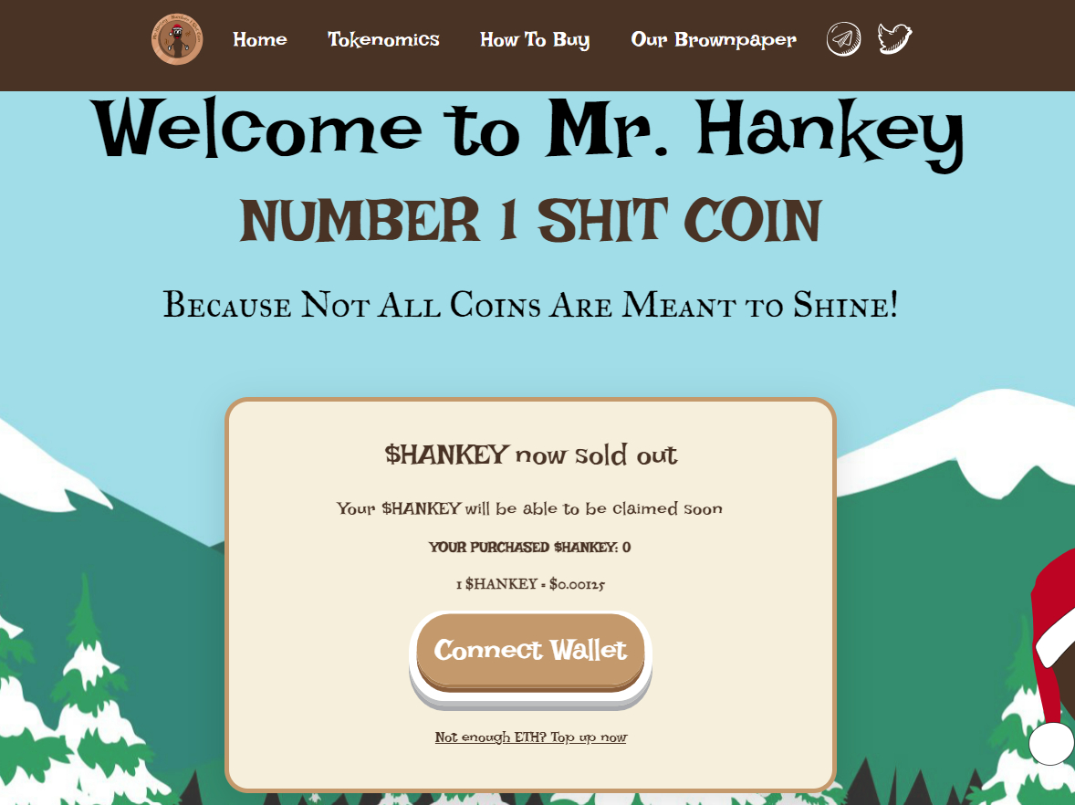 2023 s Hottest Shitcoin Presale Mr Hankey Coin Raises Whopping