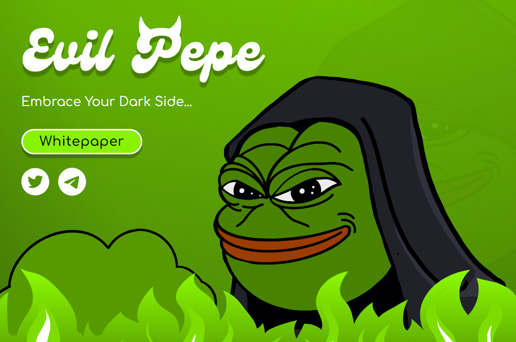 Evil Pepe Coin / 出典: Evil Pepe Coin ウェブサイト