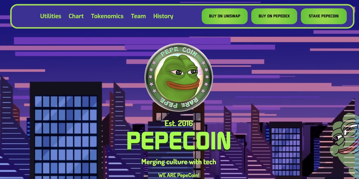 Pepe Coin Website