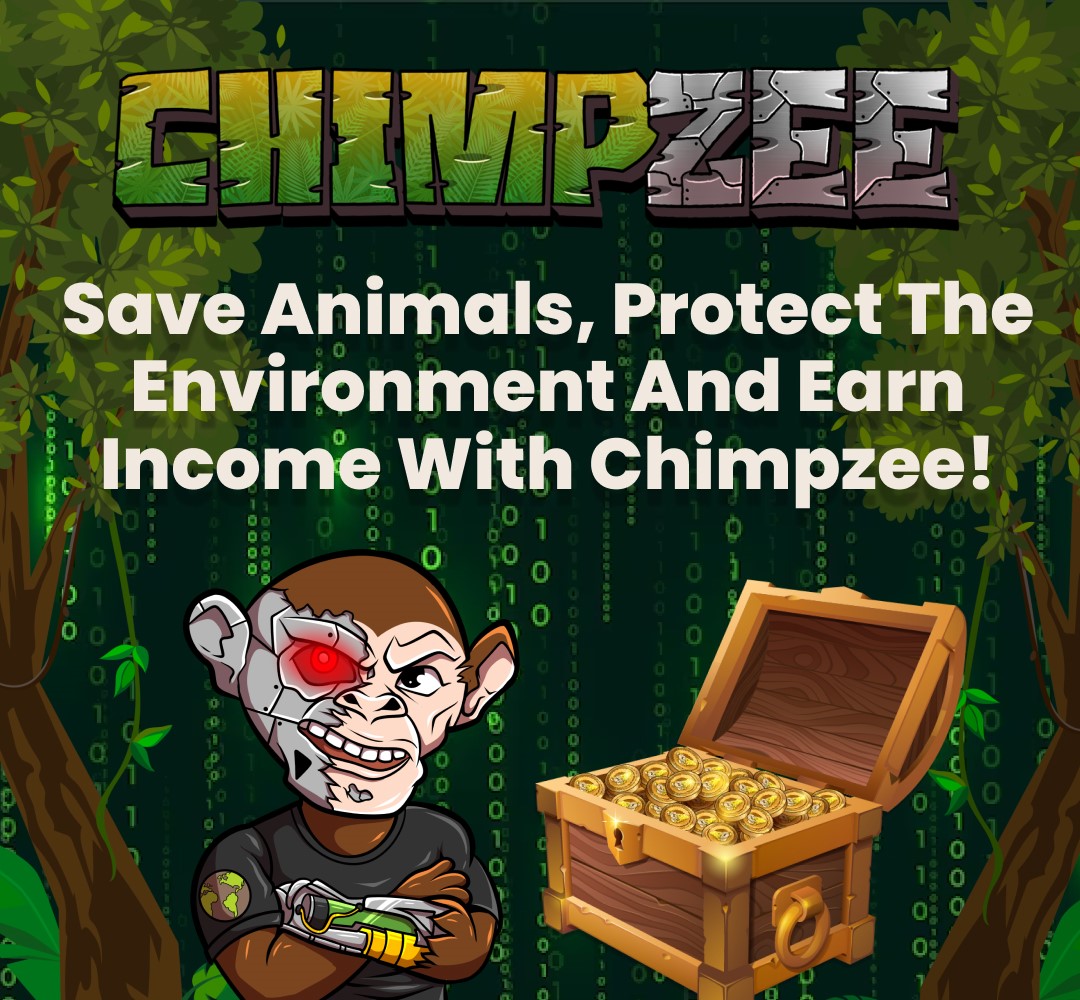 Green crypto chimpzee