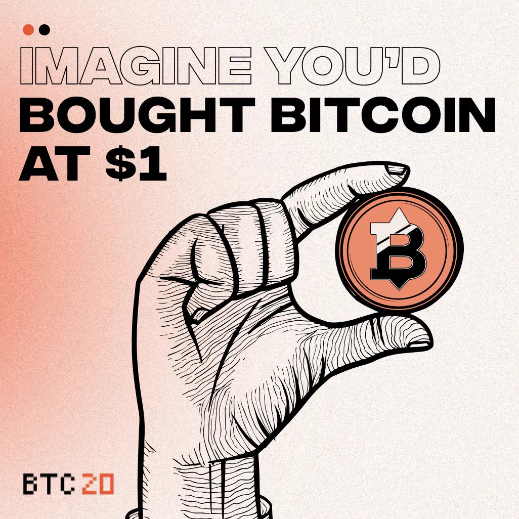 BTC20 - buy bitcoin at $1