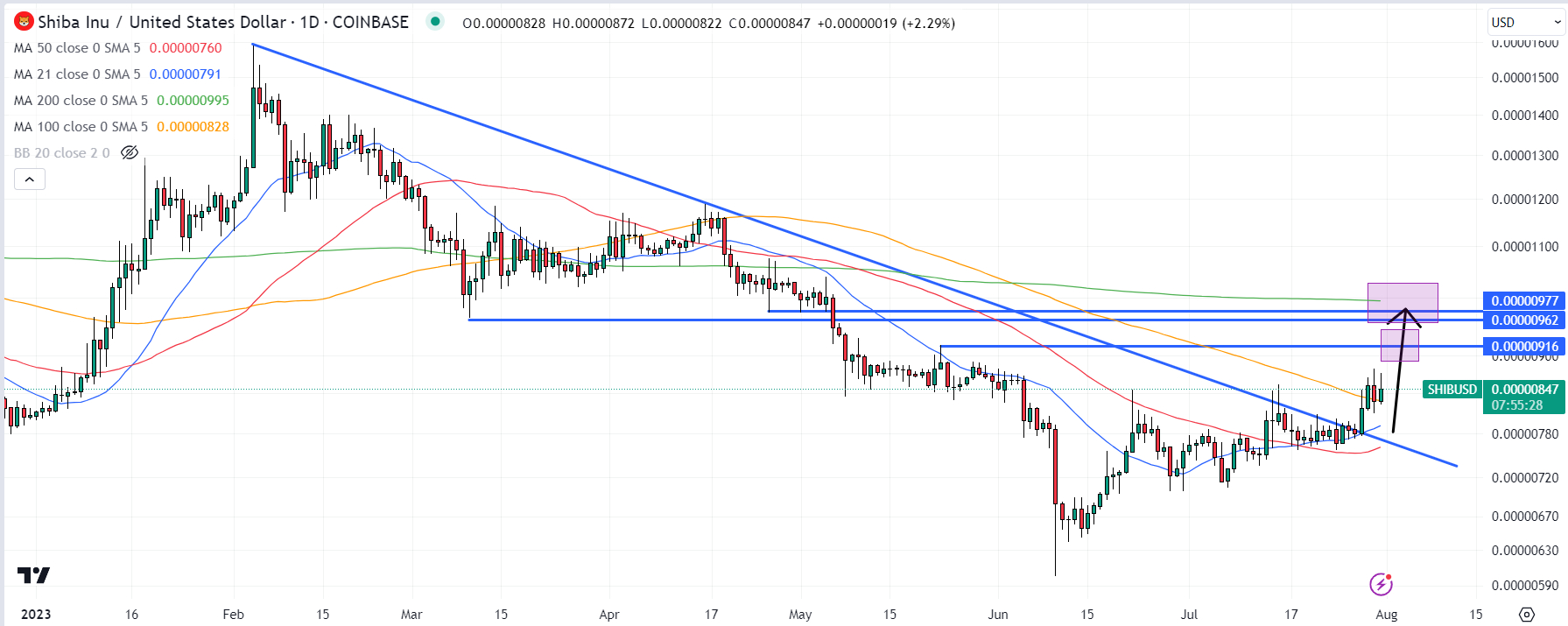 SHIB/USD Grafiği