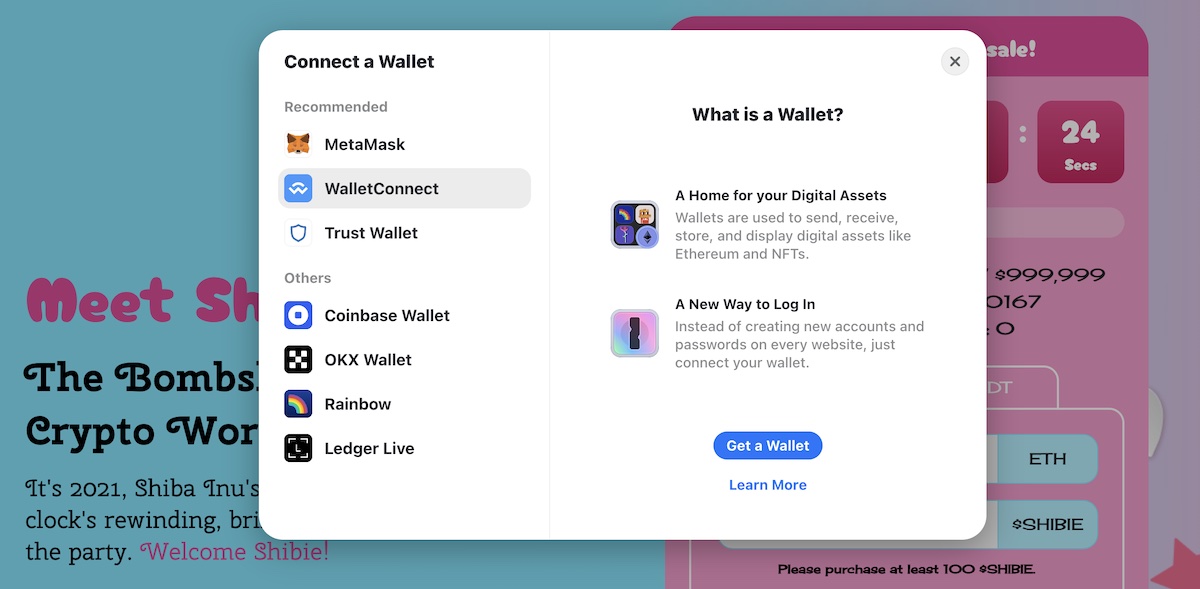 Schritt 5: Wallet mit der Plattform verbinden