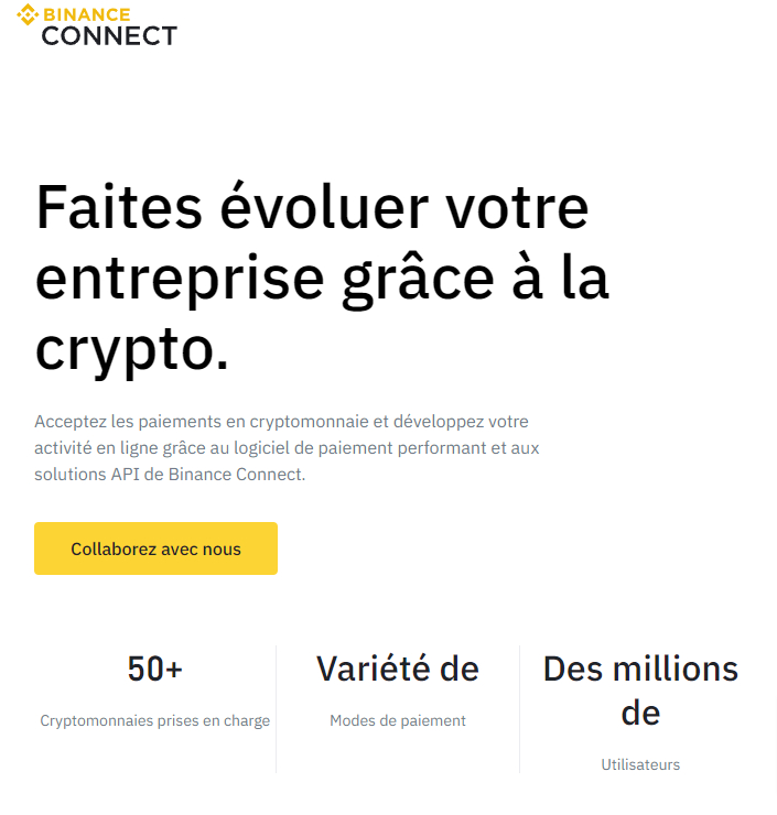Fermeture Binance Connect Bifinity