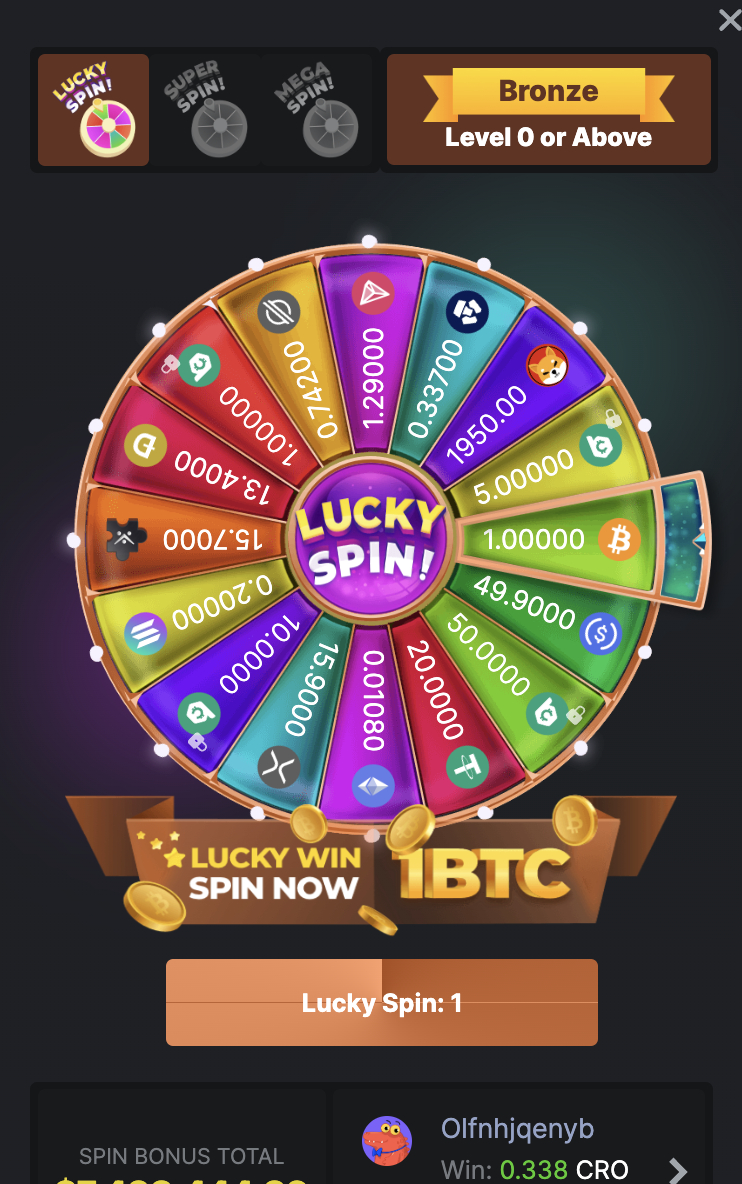 Lucky Spin Roulette Wheel