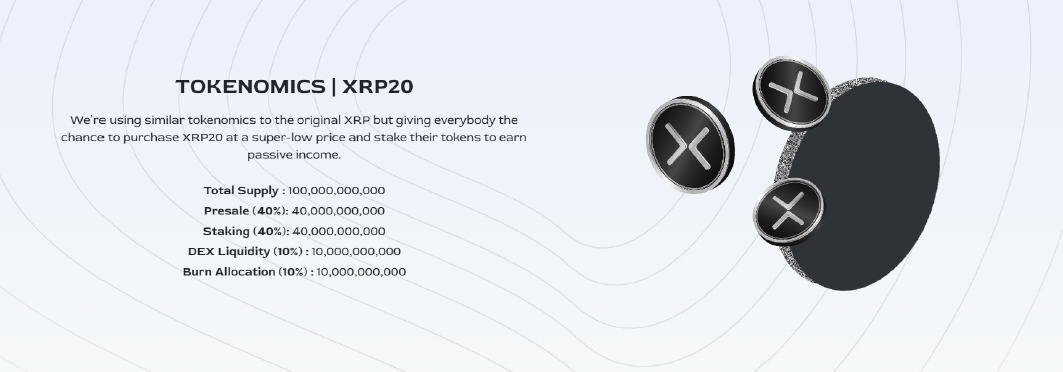 XRP20 tokenomics