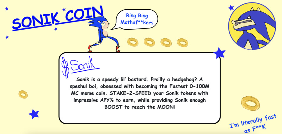Uitleg over wat de Sonik Coin is