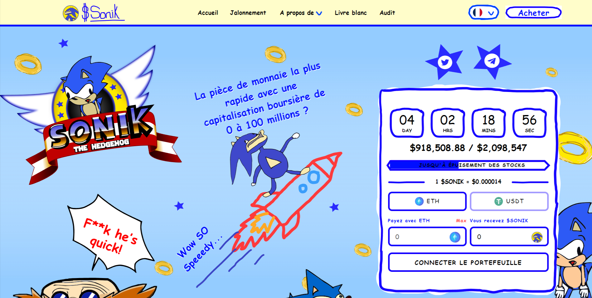 Prévente 2023 Token SONIK