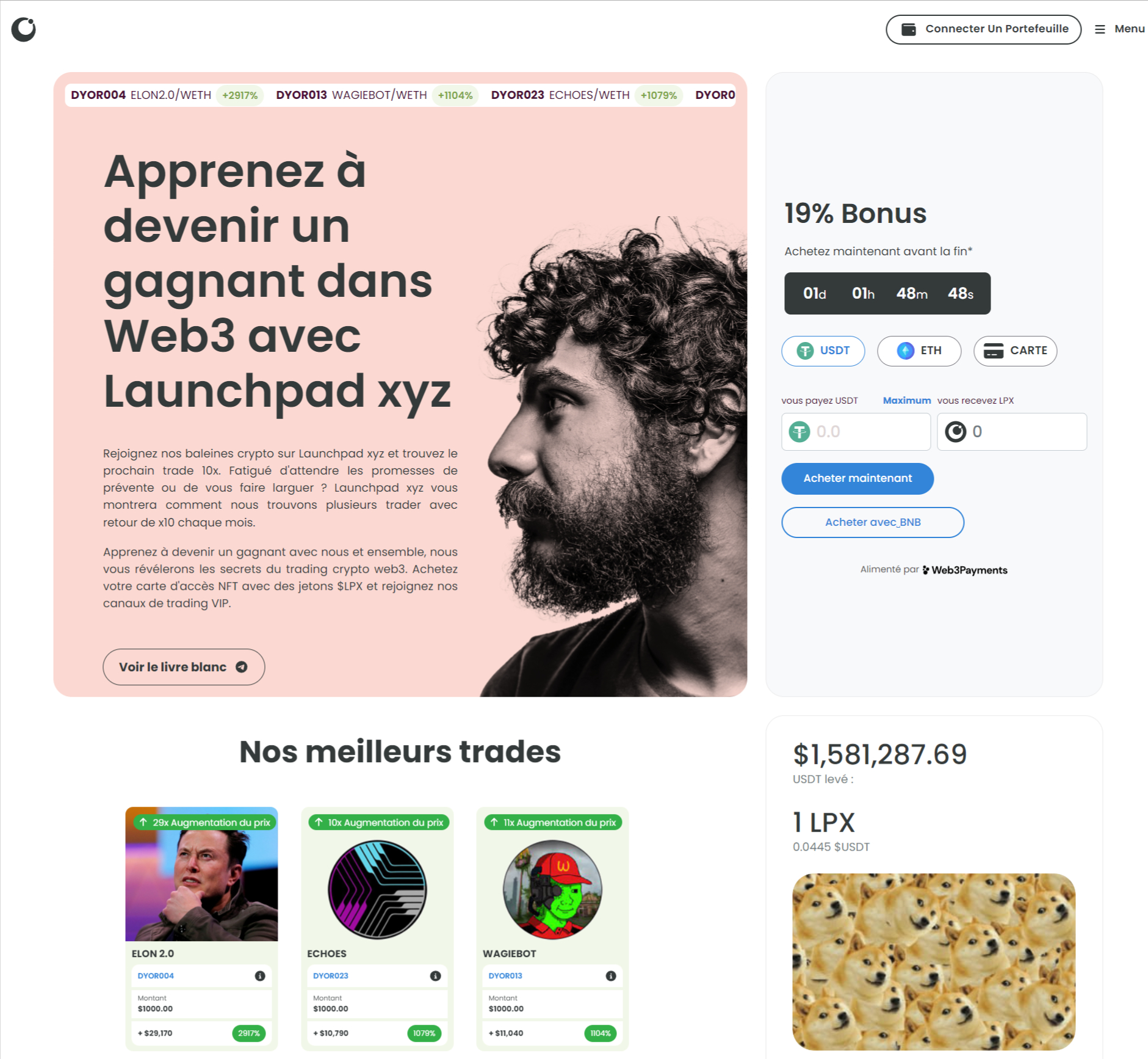 Prévente Launchpad XYZ IA Trading