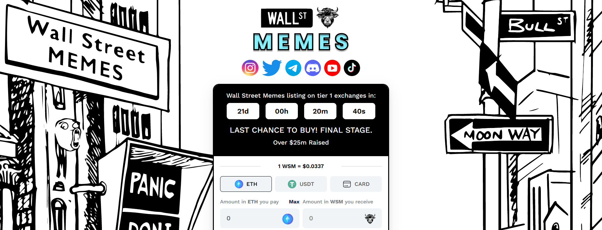 wall street memes presale