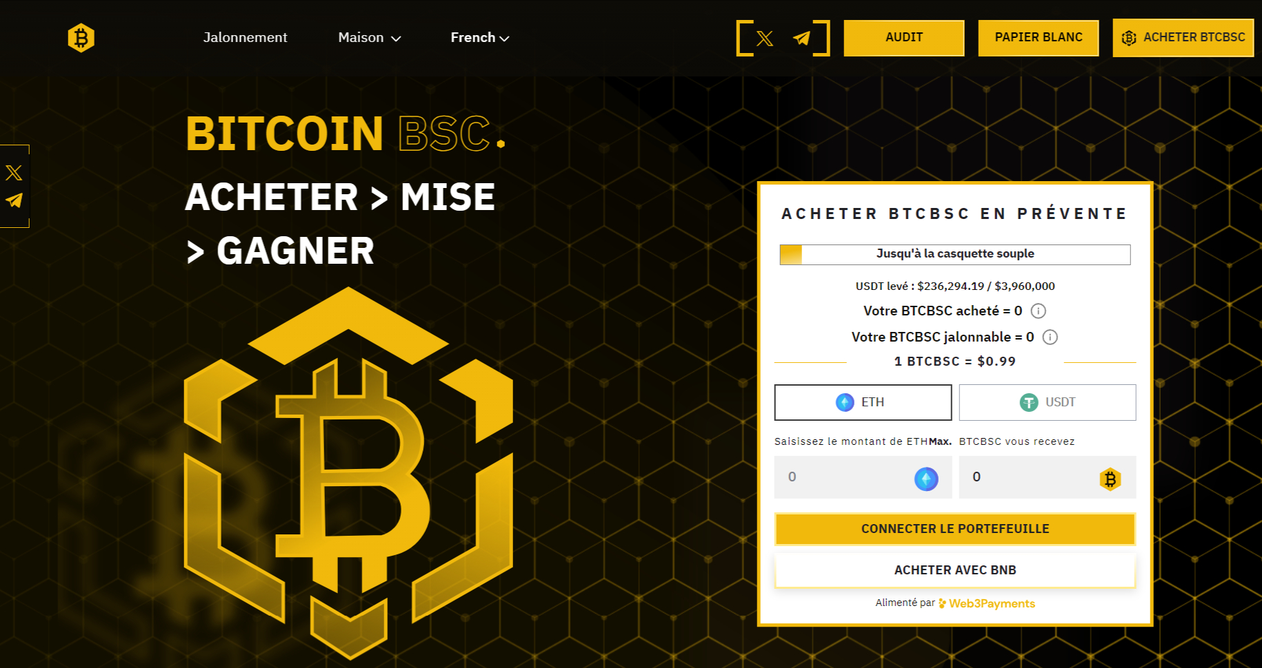 Bitcoin BSC Prévente Staking