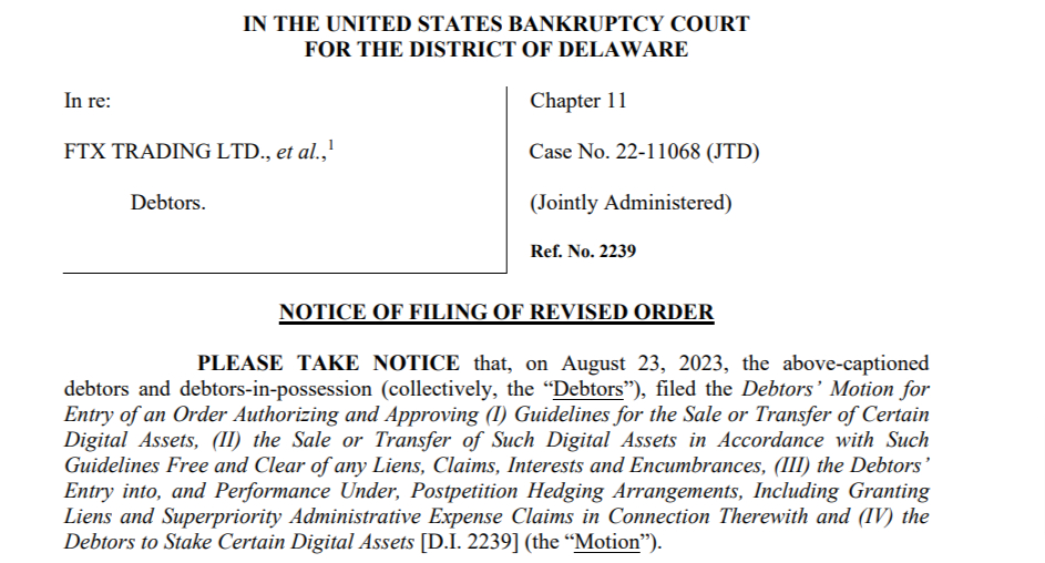 FTX US Trustee vendre milliards dollars crypto