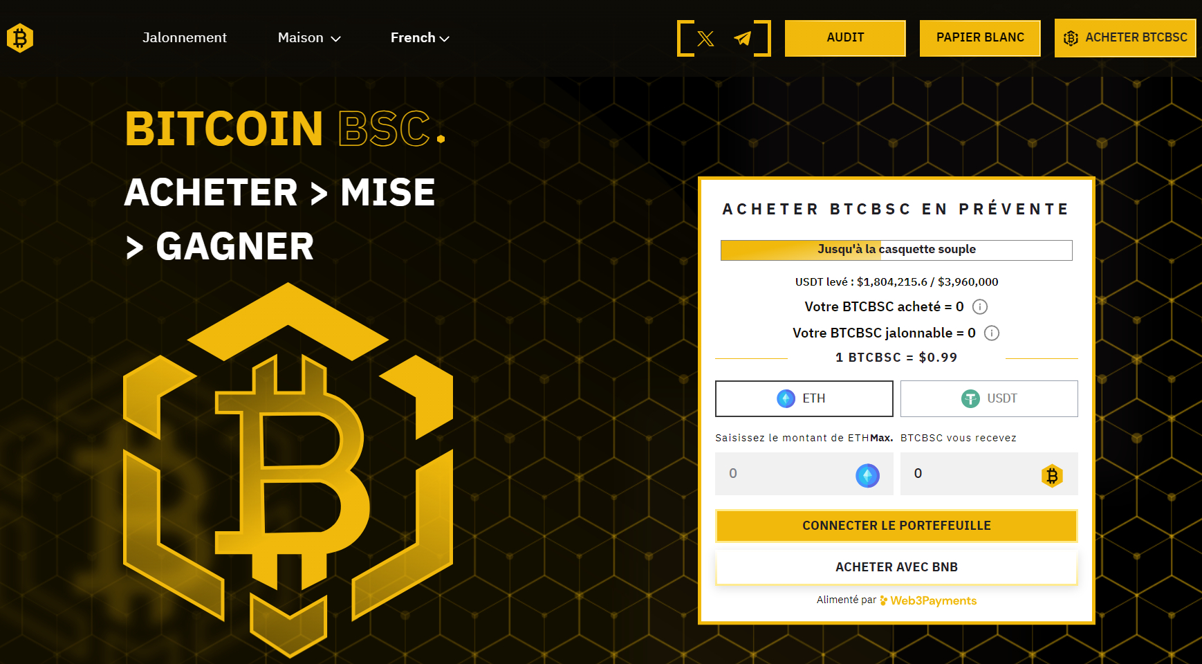 Bitcoin BSC Coin Best Prévente 2023