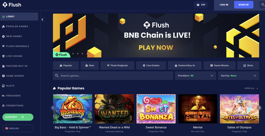 Flush crypto casino