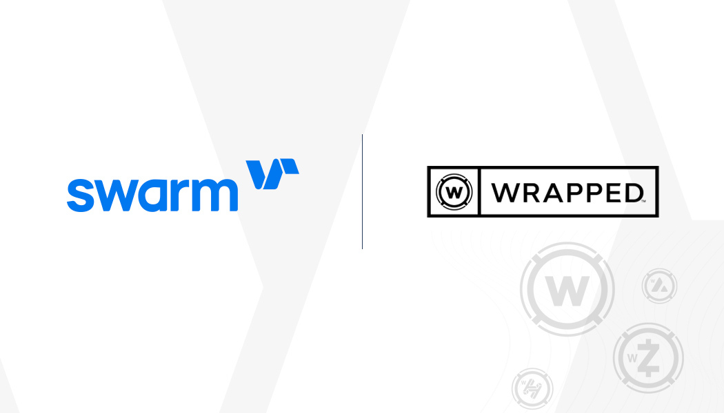 Image of swarm and wrapped cross chain partnership announcement