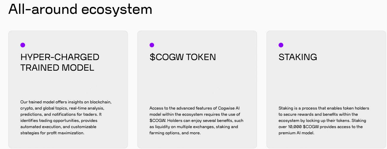 Cogwise ecosystem