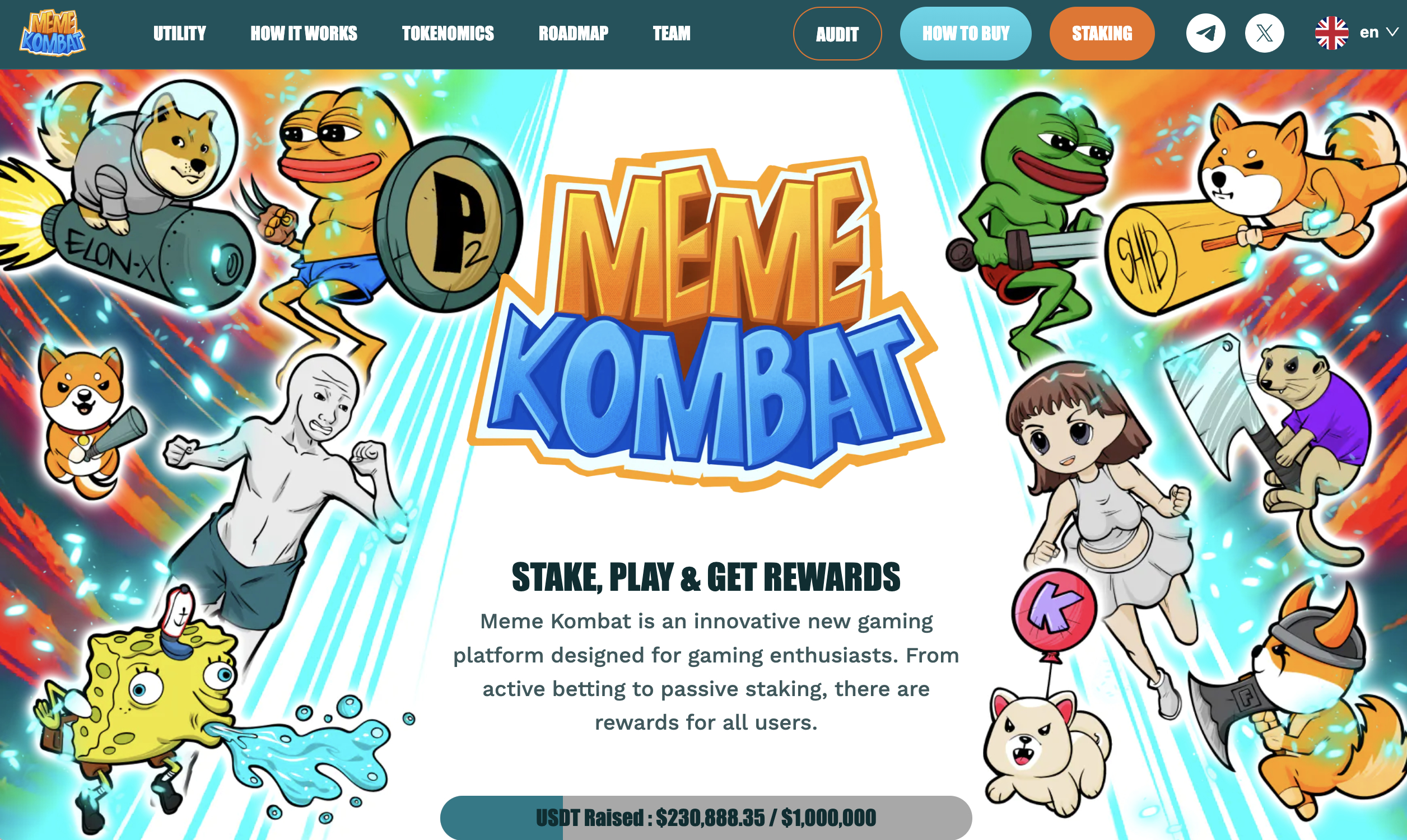 The Next Dogecoin or Shiba Inu? New Meme Coin Meme Kombat Raises $230,000 During Crypto ICO