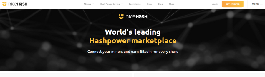 NiceHash lets you start mining cryptocurrencies with a deposit as low as 0.001 BTC