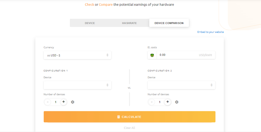 Users can access NiceHash&amp;amp;#039;s mining calculator even before registering