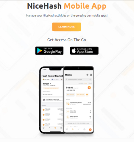 NiceHash mobile app