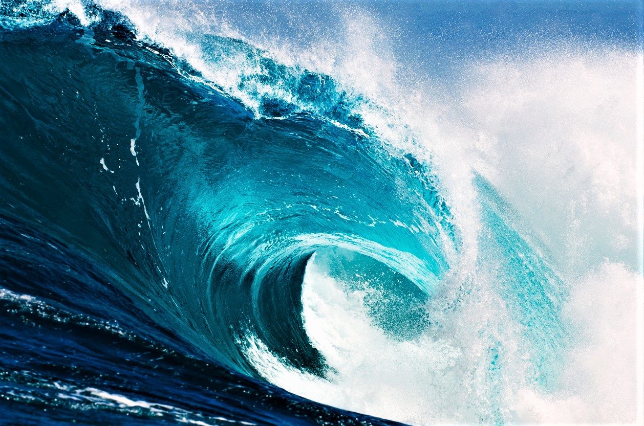 Waves verandert in tsunami met schommelingen van meer dan 50%