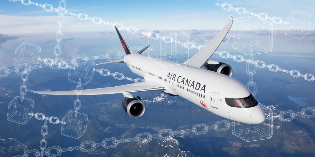 Air Canada: vers une plateforme de distribution de voyages blockchain