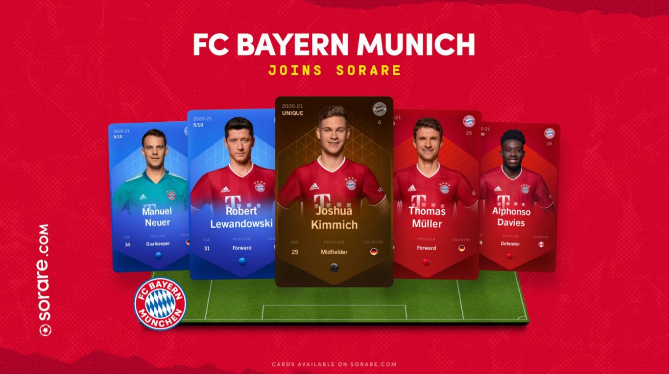 FC Bayern Munich Chooses Sorare’s Global Fantasy Football Platform to Go Digital