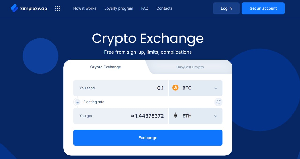 Now it is possible to Buy Crypto with Fiat on SimpleSwap