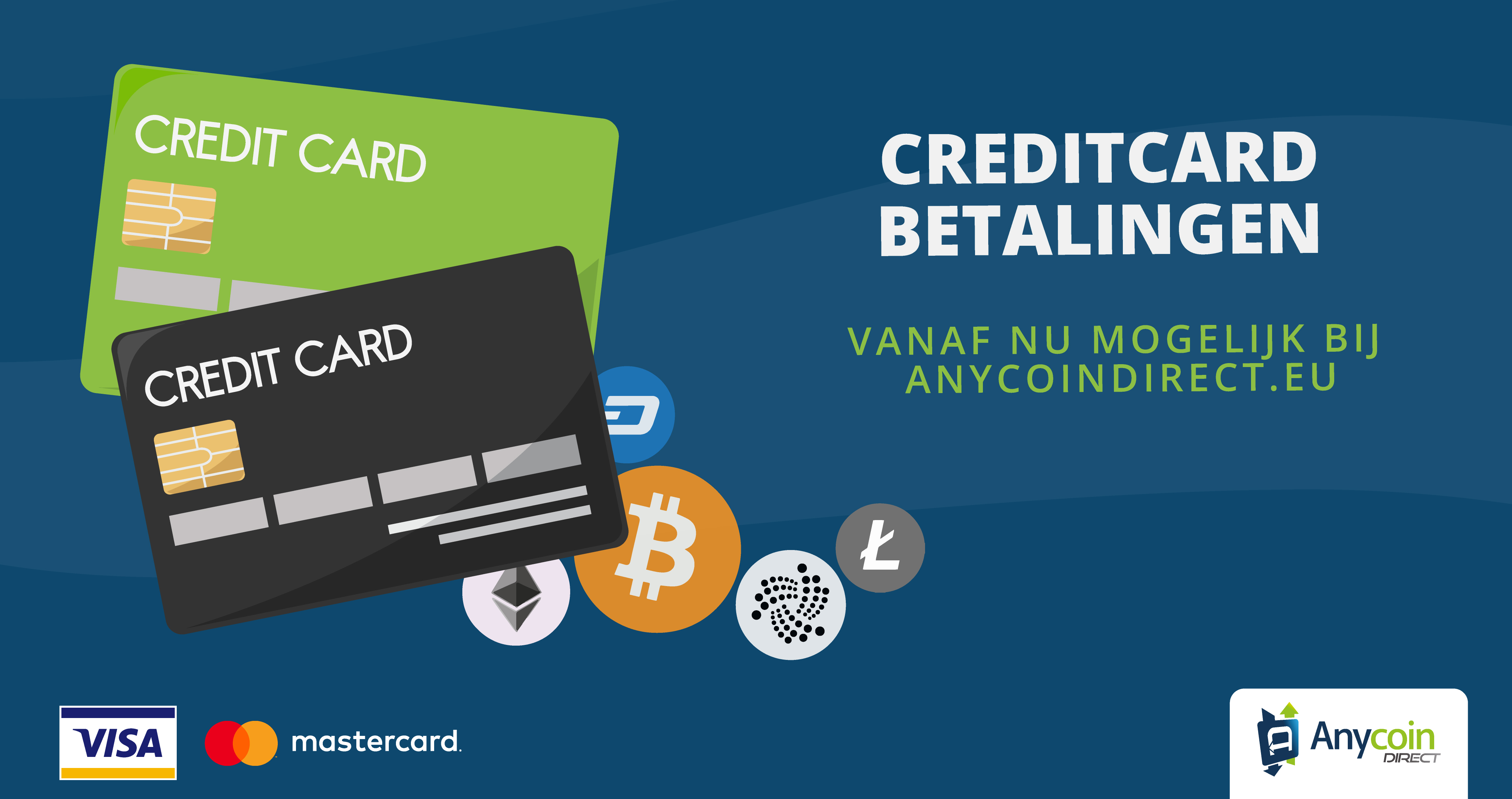 Anycoin Direct voegt creditcard betalingen toe aan haar handelsplatform