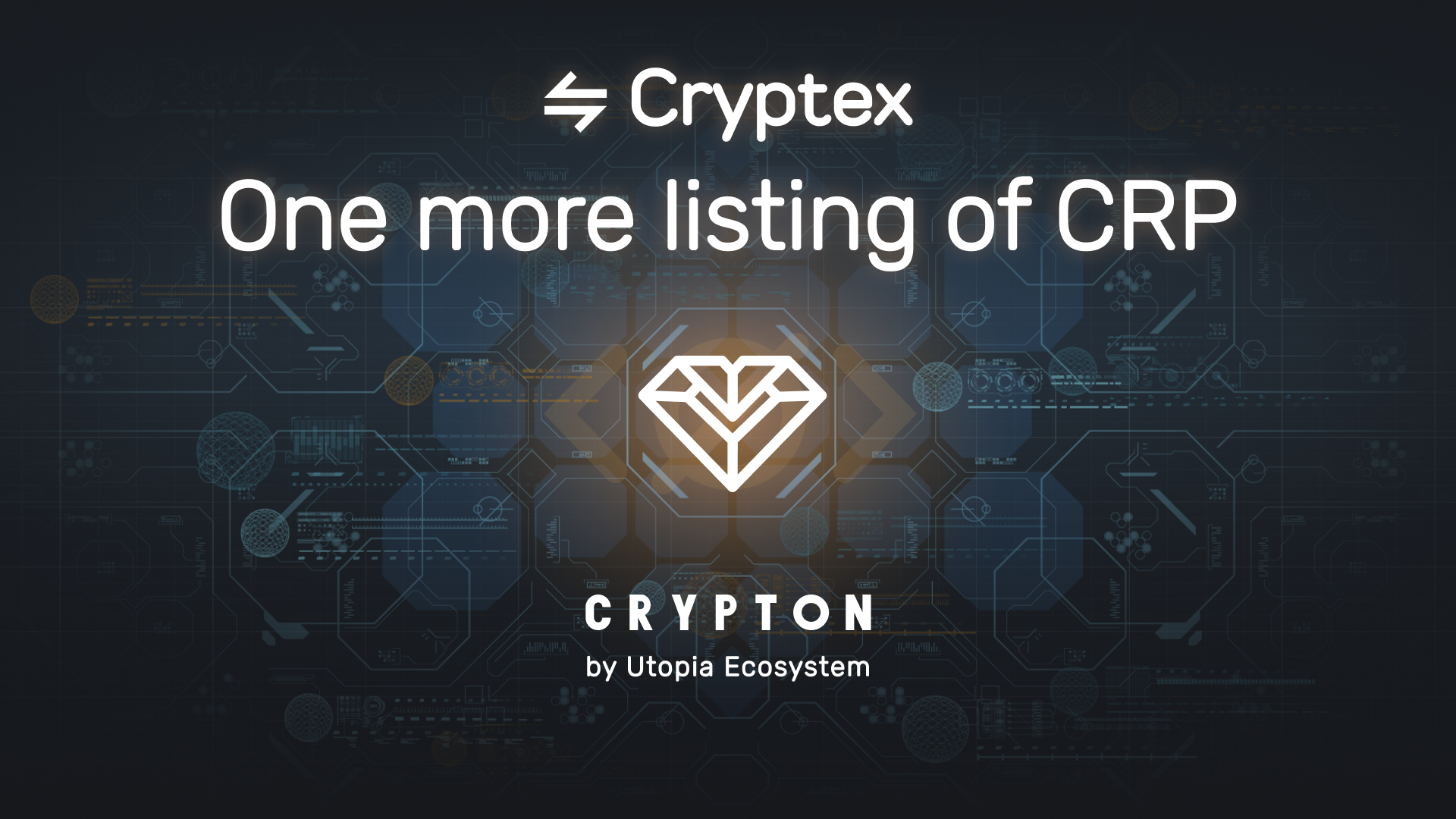 Utopia P2P’s Crypton (CRP) Now Available on Cryptex.net for USD