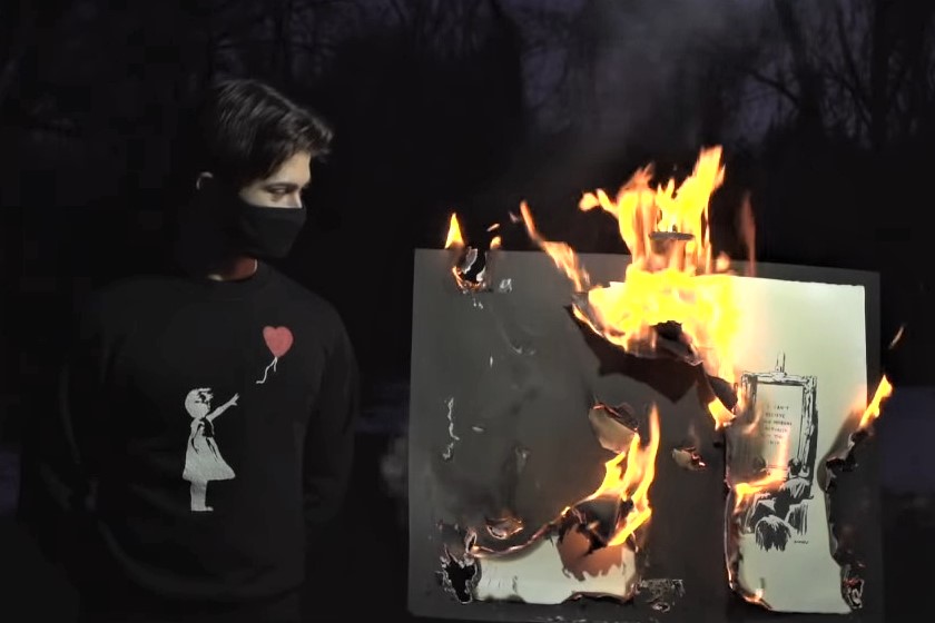 NFT: Brûler un Banksy peut-il lui donner plus de valeur?