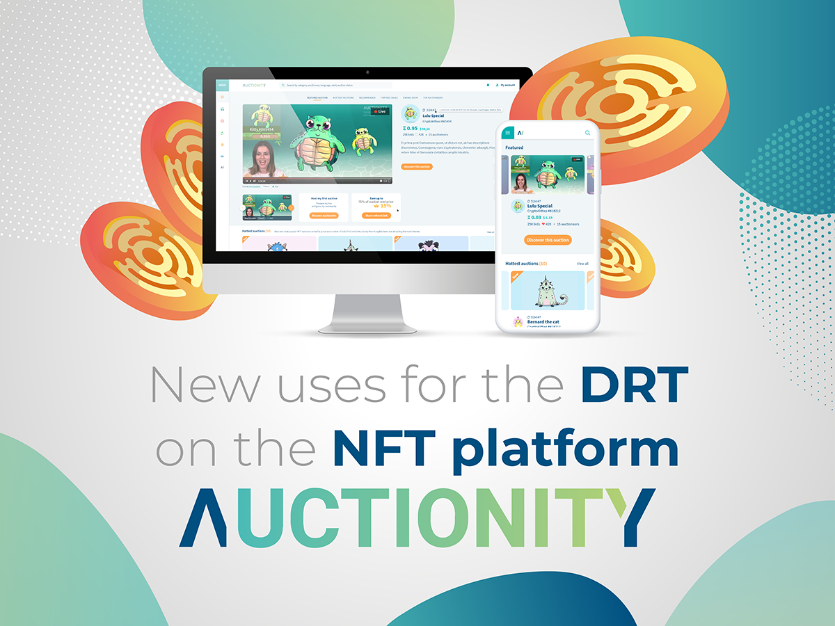 منصة Auctionity توسع استخدام عملةDRT  واعتماد المدفوعات الورقية