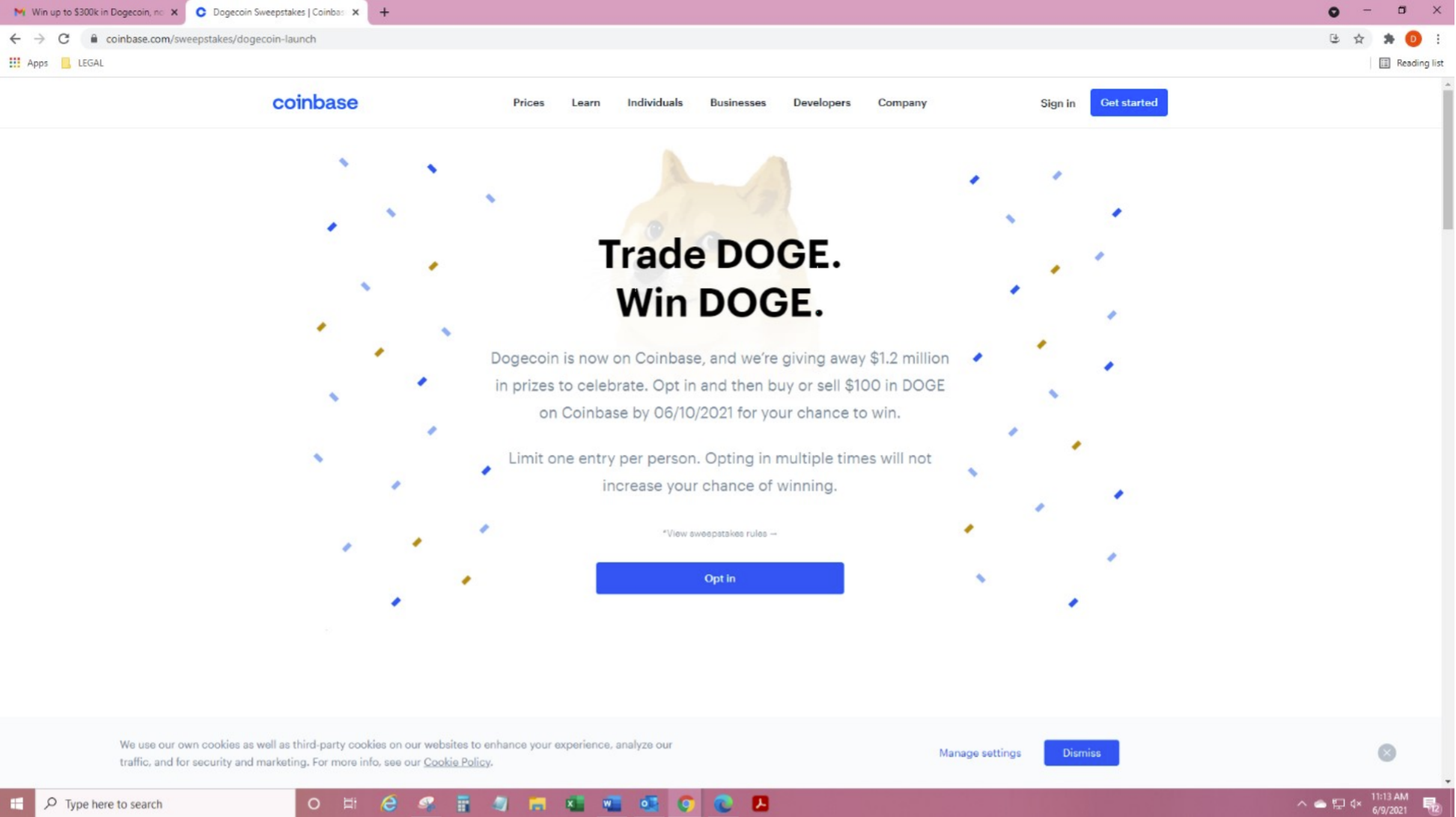 Usuario fan de Dogecoin demanda a Coinbase por ‘engañarlo’