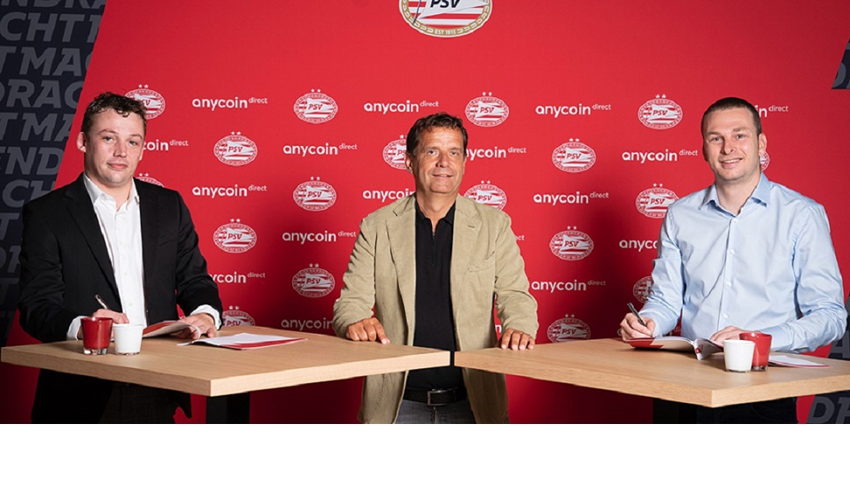 PSV sluit deal met Anycoin Direct