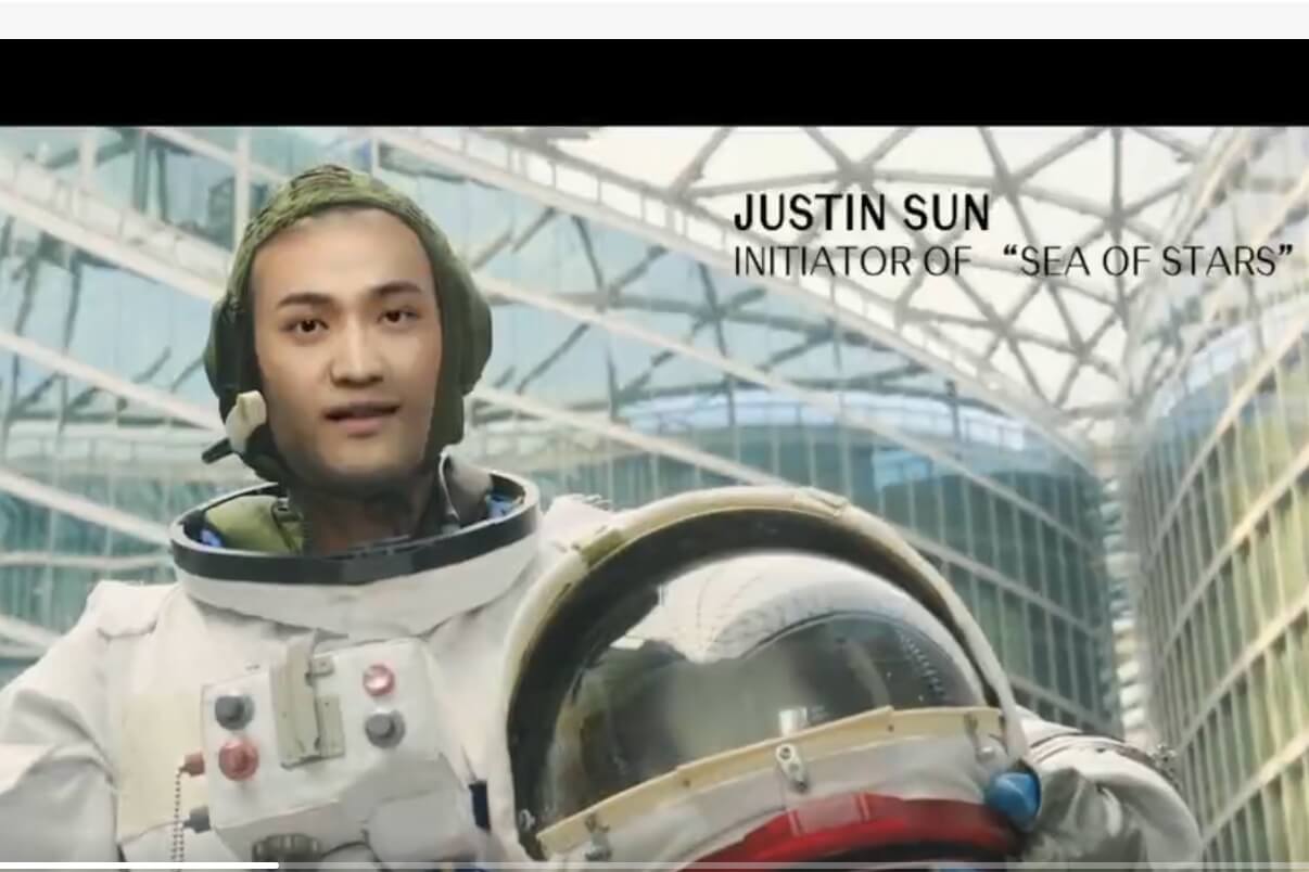 O Embaixador Justin Sun vai ao Espaço em 2022