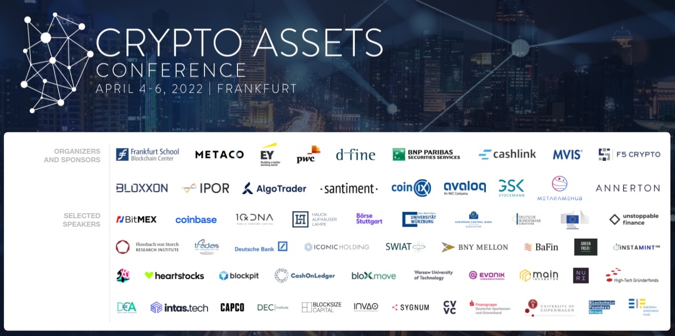 Crypto Assets Conference 2022A | 4. bis 6. April 2022 | Frankfurt School of Finance & Management