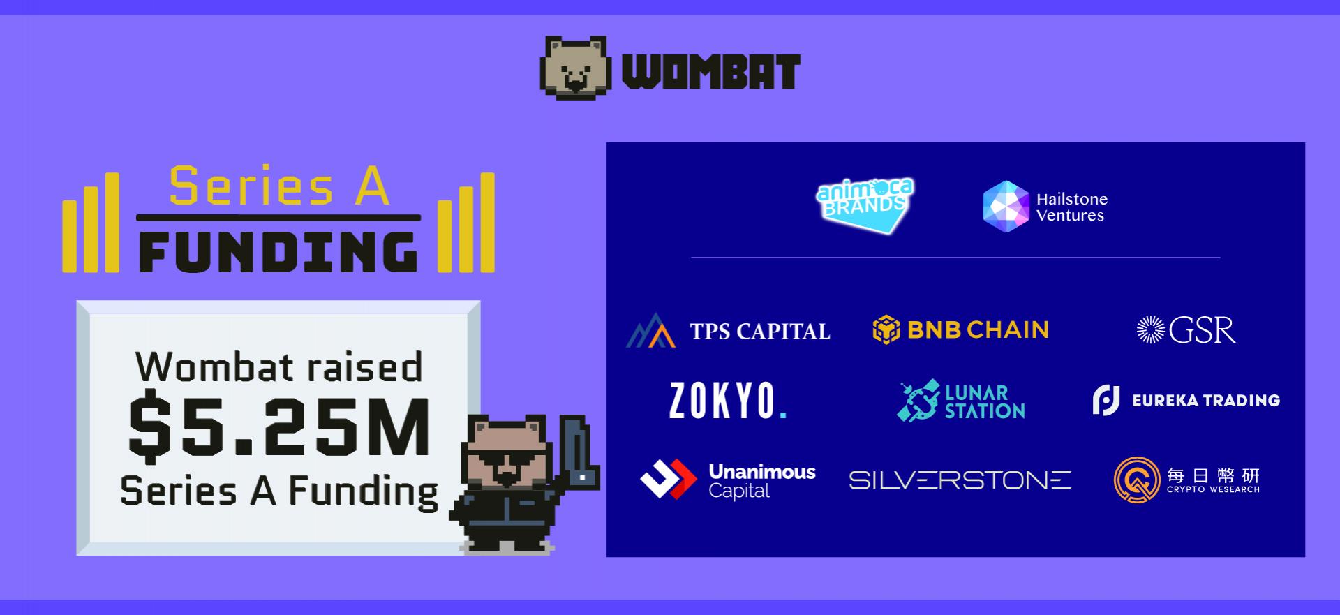 Wombat Exchange levanta US$ 5,25 Milhões em rodada de investimentos liderada pela Animoca Brands e Hailstone Ventures