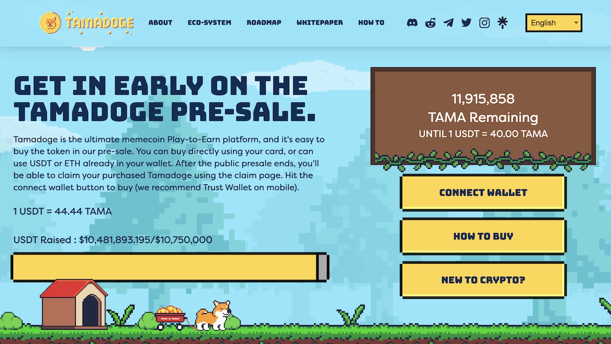 Предпродажа монеты Tamadoge Meme превзошла STEPN — за 4 недели было собрано более 10 миллионов долларов