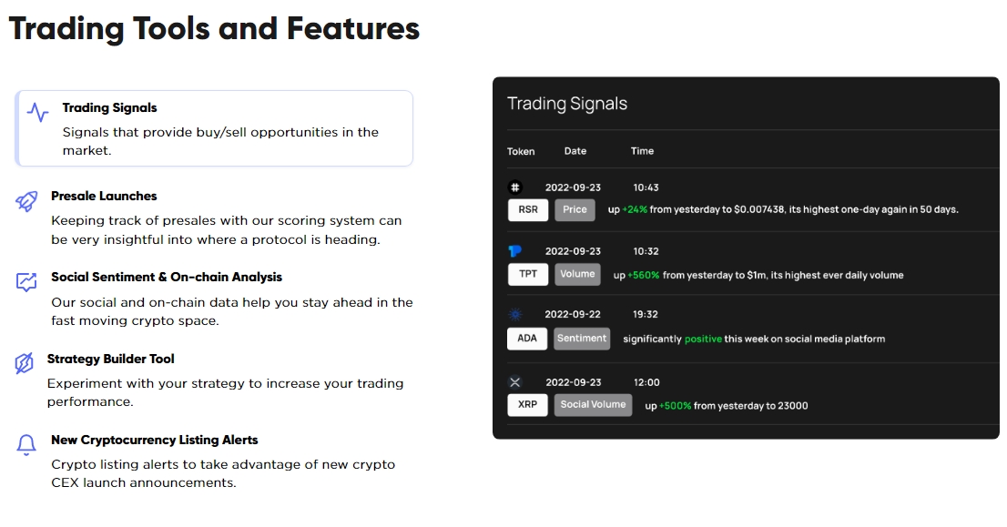 Dash 2 Trade features
