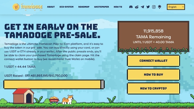 Tamadoge 模因币 (Meme Coin) 之预售成绩击败了 STEPN – 其在 4 周内筹集了超过 1000 万美元的资金